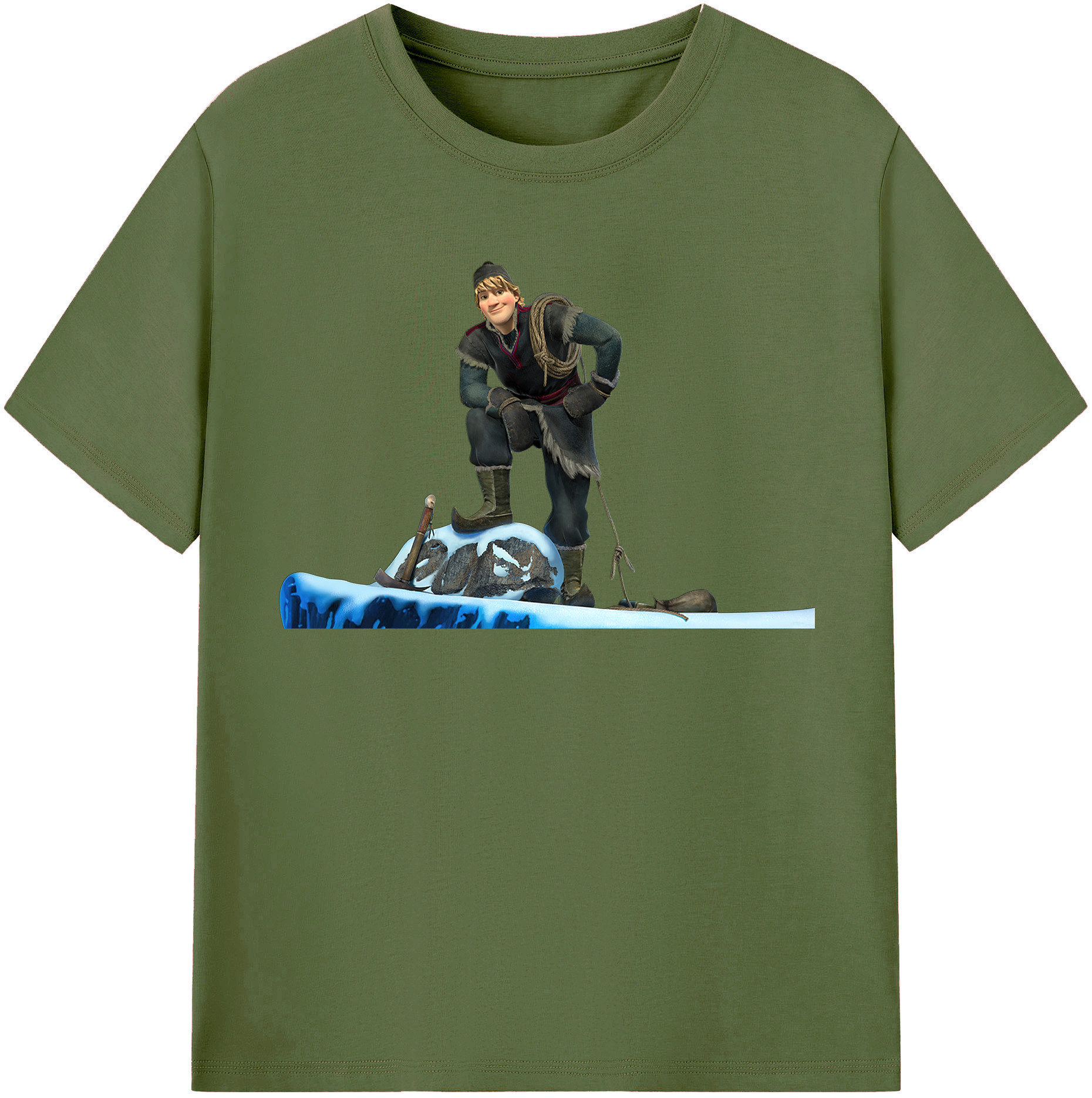 （画像用） アナと雪の女王 アンナ エルサ Frozen Anna Elsa 綿100％半袖Tシャツ（フロントプリント）